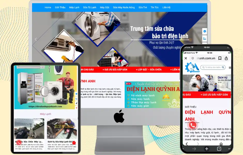 Mẫu Web Điện Lạnh RJ- 0161025